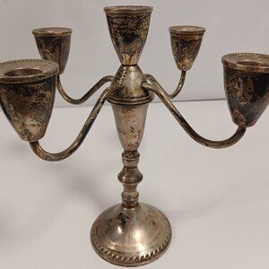 5 Candle Duchin Candelabra Sterling Silver Weighted Candle Candlestick Holder